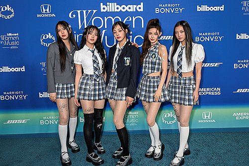 La foto de archivo, proporcionada, el 8 de marzo de 2024, por la revista musical estadounidense Billboard, muestra al grupo femenino de K-pop NewJeans. (Prohibida su reventa y archivo)