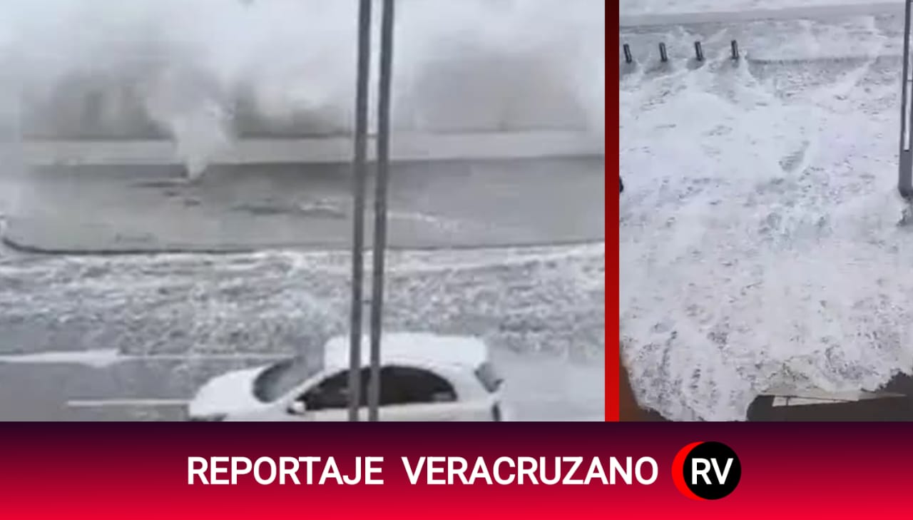 El Golfo de México desata su furia: oleaje y vientos extremos golpean Veracruz