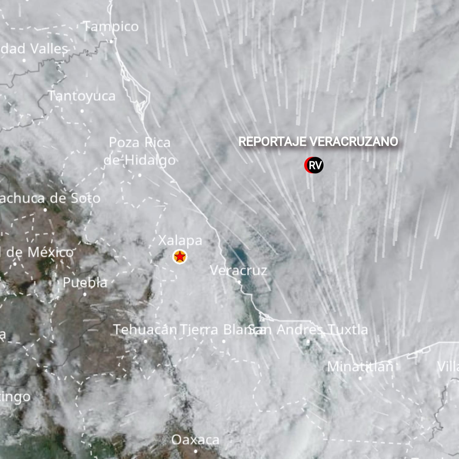 Fuertes vientos y lluvias intensas en Veracruz: Norte golpea con fuerza al estado