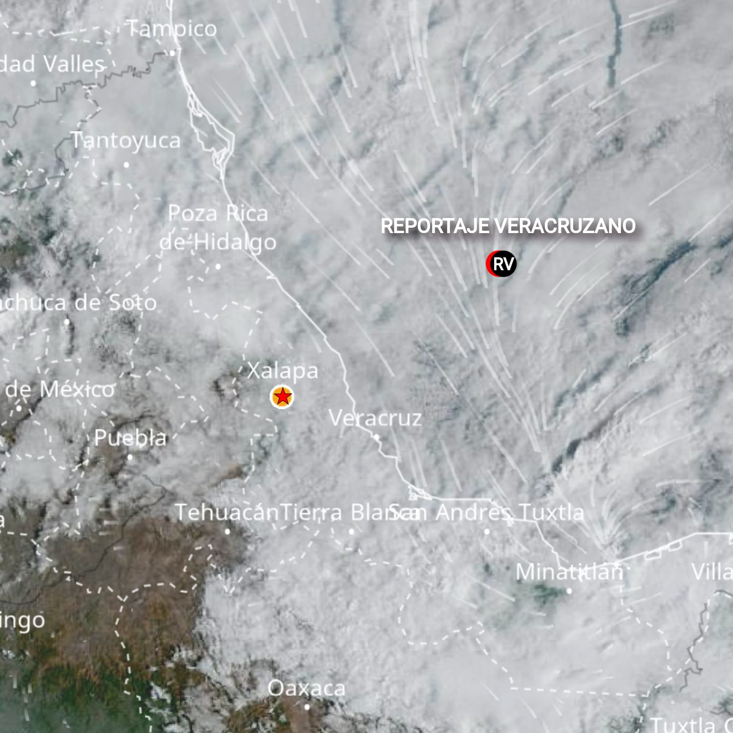 Veracruz ante la última embestida del Frente Frío 28: lluvias en el sur, vientos en la costa y heladas en zonas altas