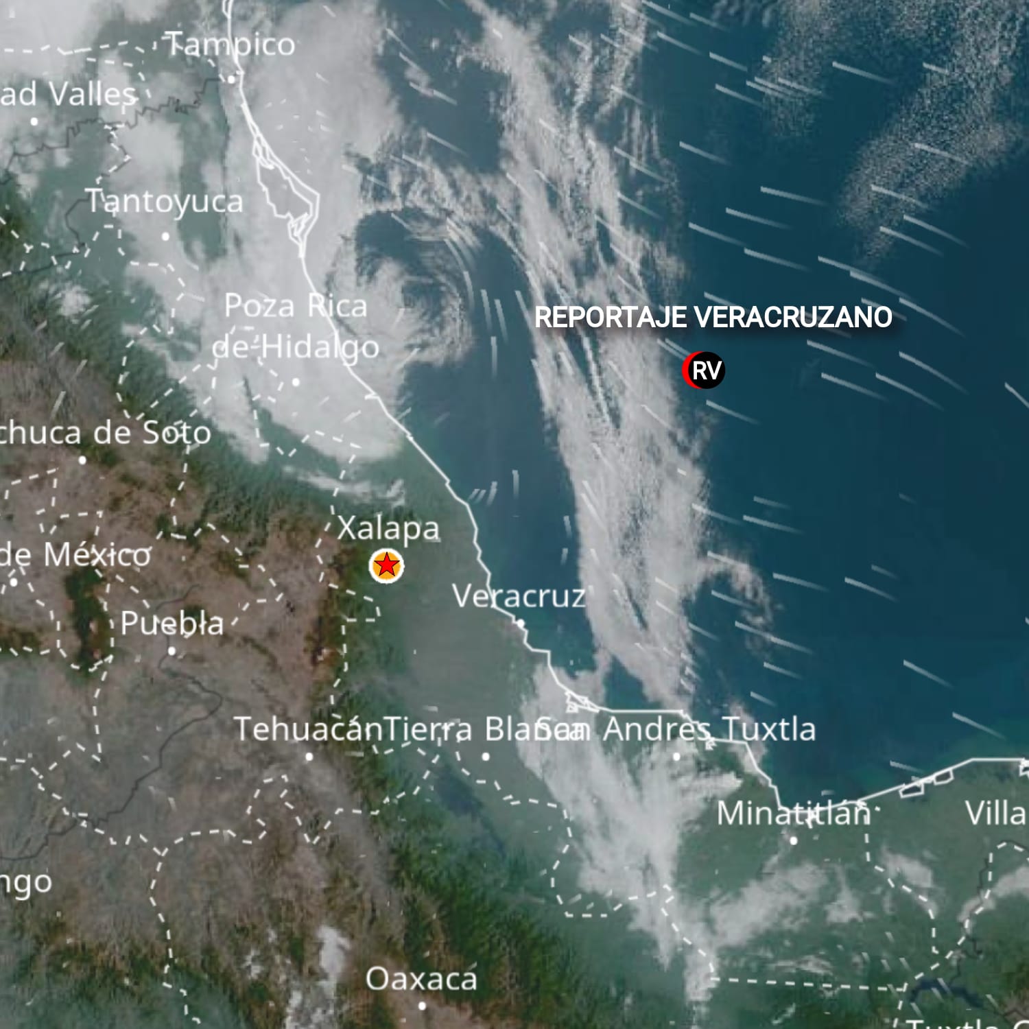 Alerta meteorológica en Veracruz: descenso de temperatura, lluvias y viento en las próximas horas