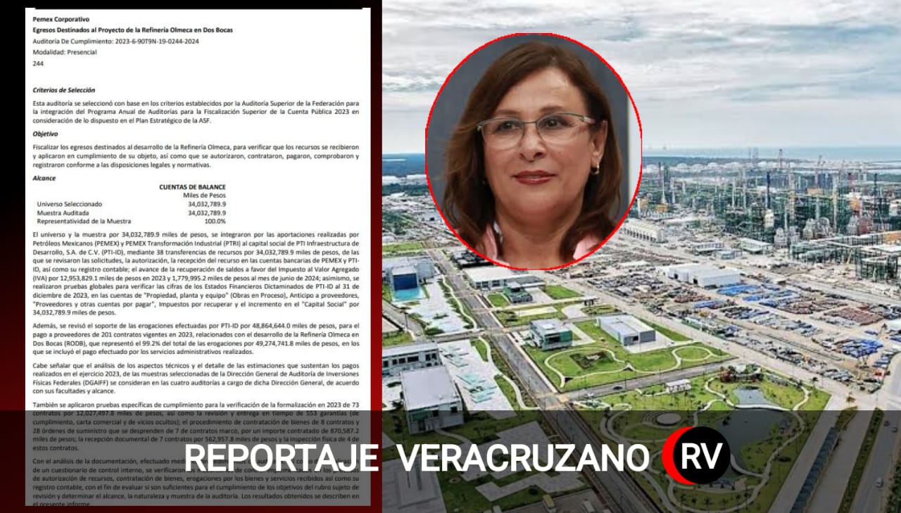 ¡Desastre en Dos Bocas! La ASF desenmascara el caos financiero dejado por Rocío Nahle en la Refinería Olmeca