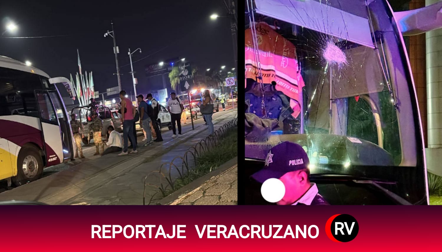 Violencia en carreteras: intento de asalto a autobús en Ixtaczoquitlán deja conductor herido
