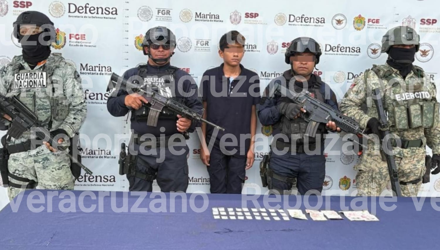 Operativo conjunto en Poza Rica: aseguran droga y detienen a un presunto distribuidor