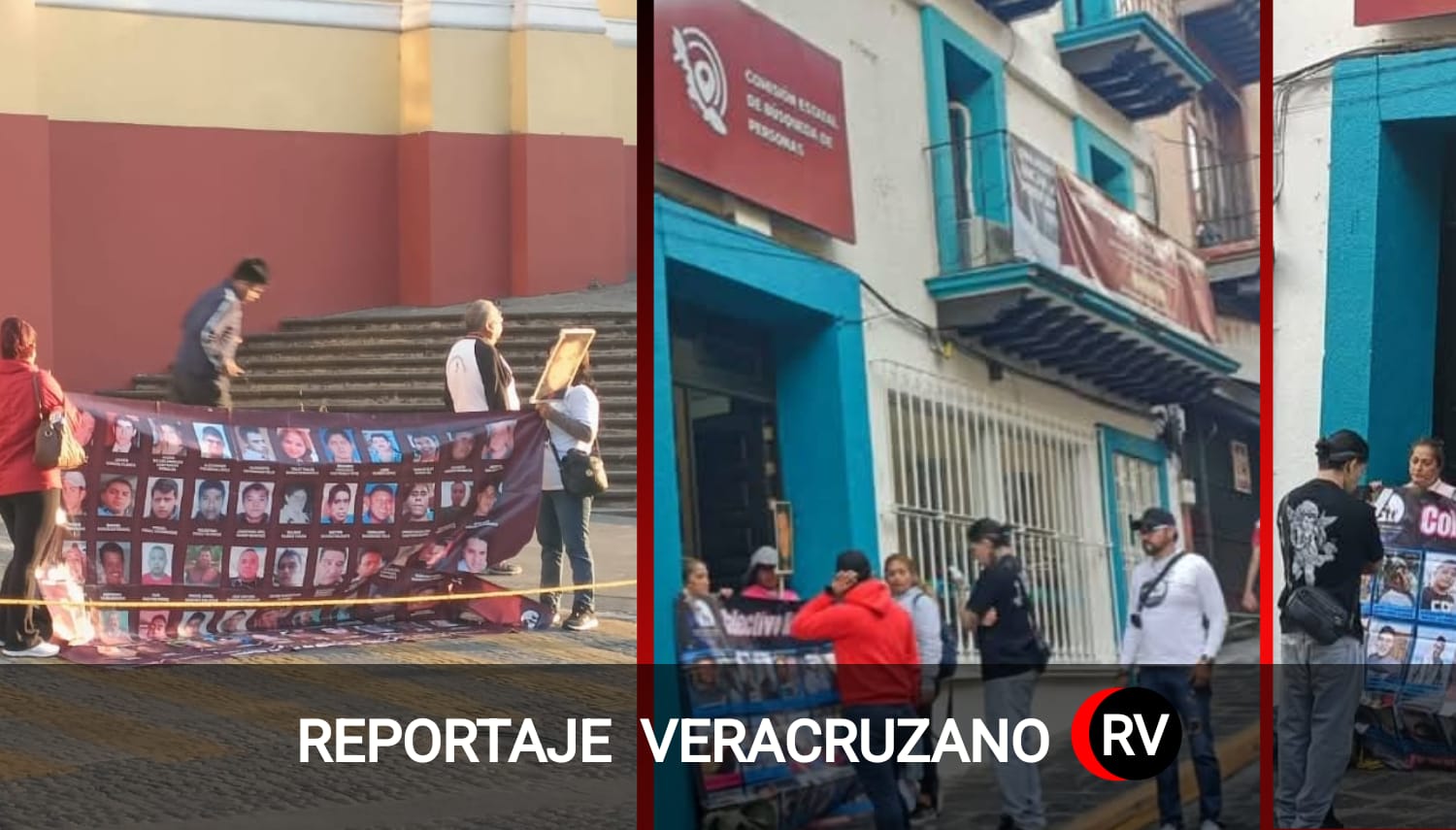 Colectivos toman la Comisión Estatal de Búsqueda en Xalapa y exigen respuestas