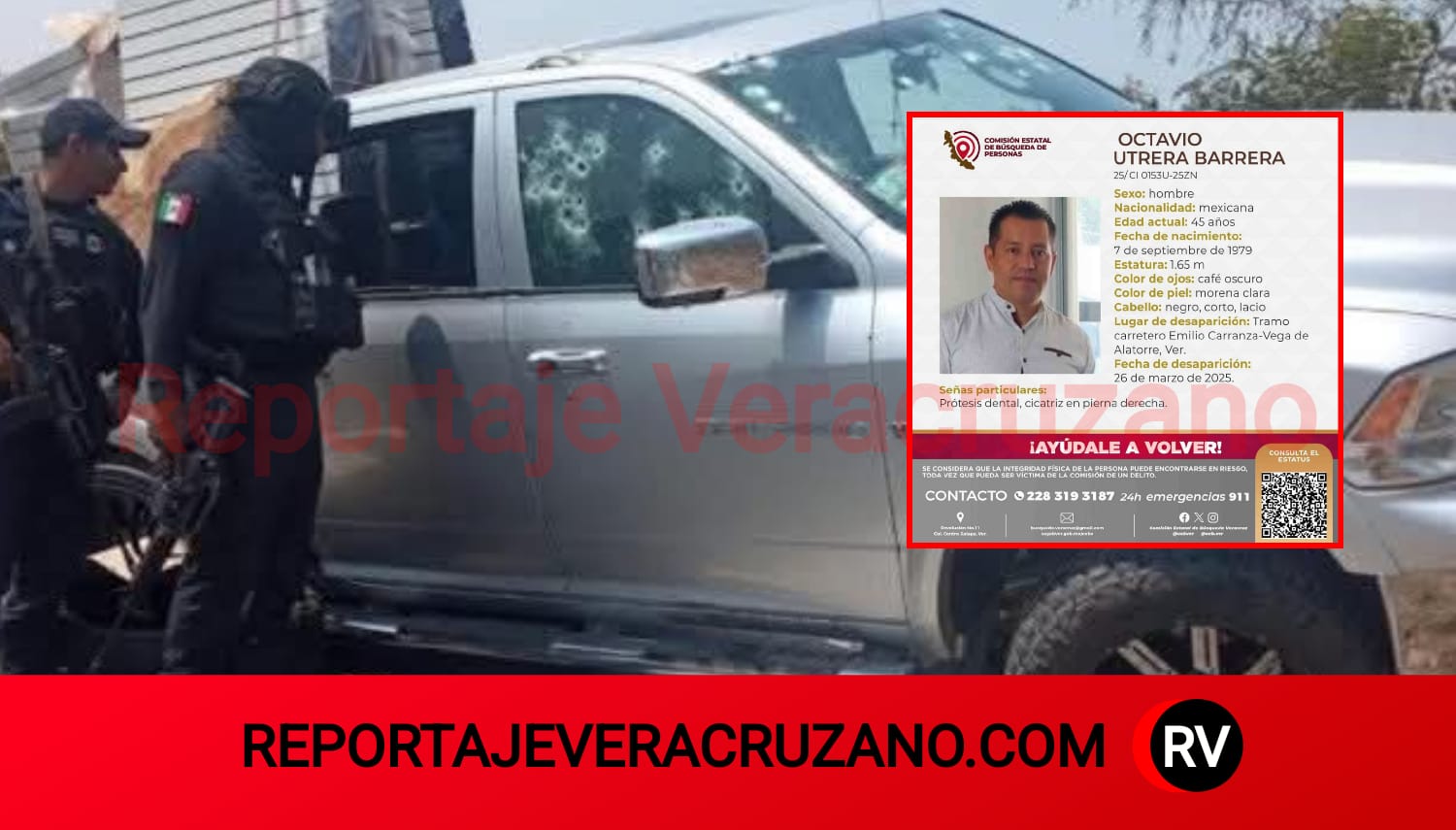 Buscan al jurídico levantado tras emboscada a policías en Veracruz