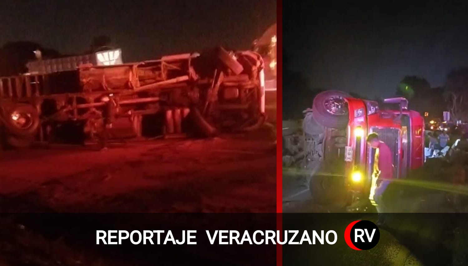 Volcadura de tráiler en la curva del Pocito provoca cierre total en la 150D