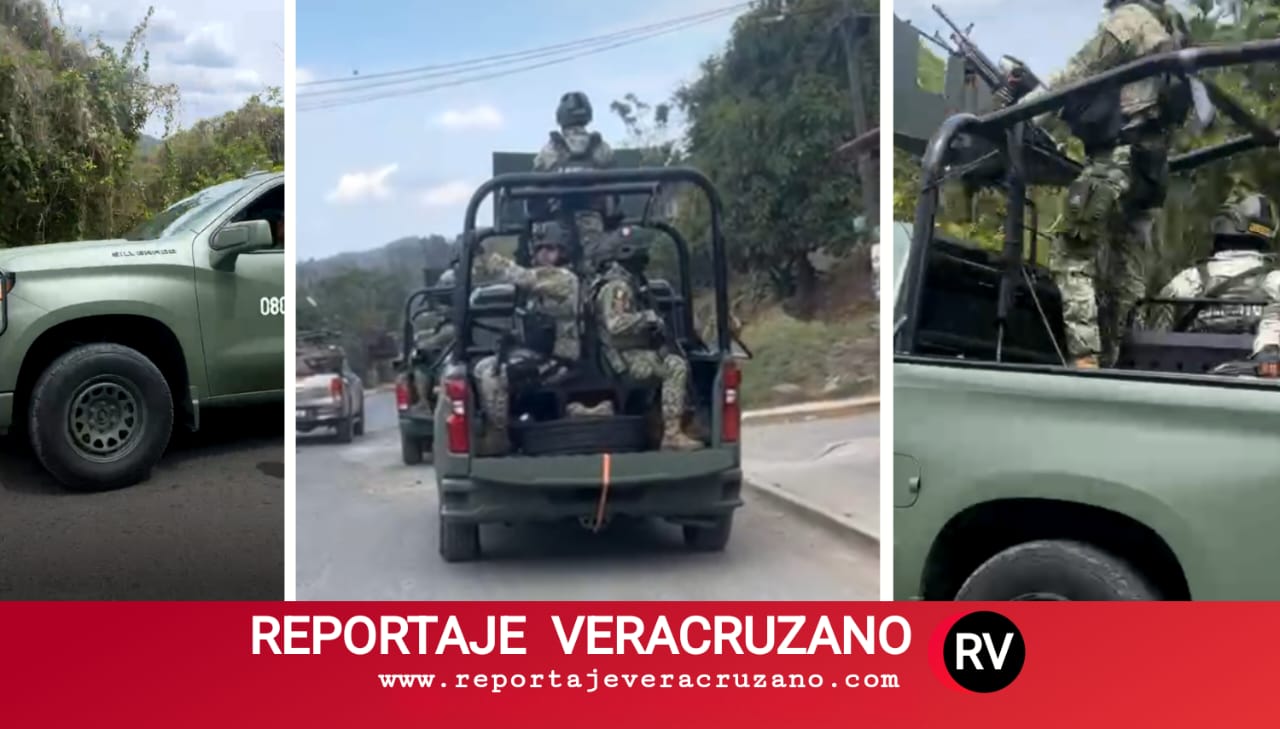 Movilización militar y policiaca en Tihuatlán y Coatzintla tras presunta alerta de restos humanos