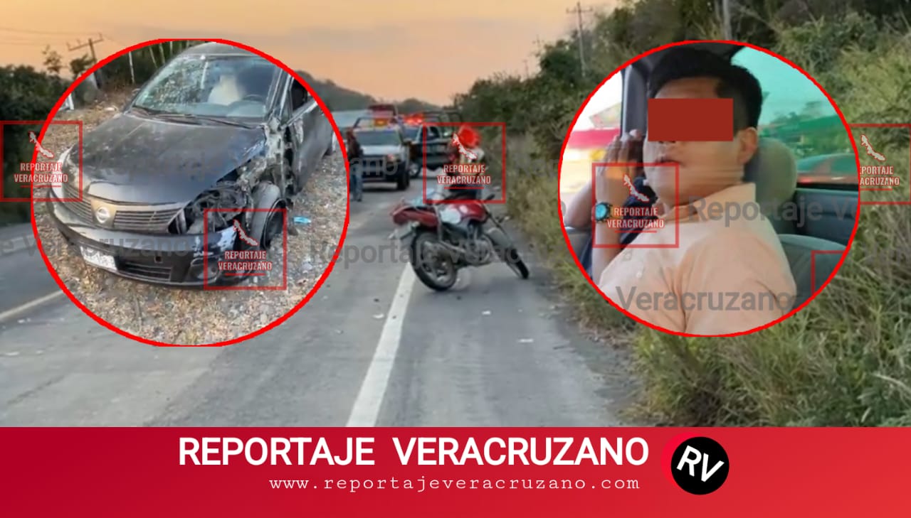 Presunto Policía Ministerial embiste y mata a motociclista en Poza Rica; huye y es detenido bajo sospecha de ebriedad
