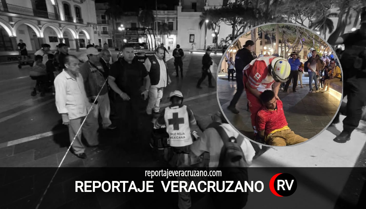 Consternación en Veracruz: trabajador del Ayuntamiento muere tras enfrentamiento verbal en pleno zócalo