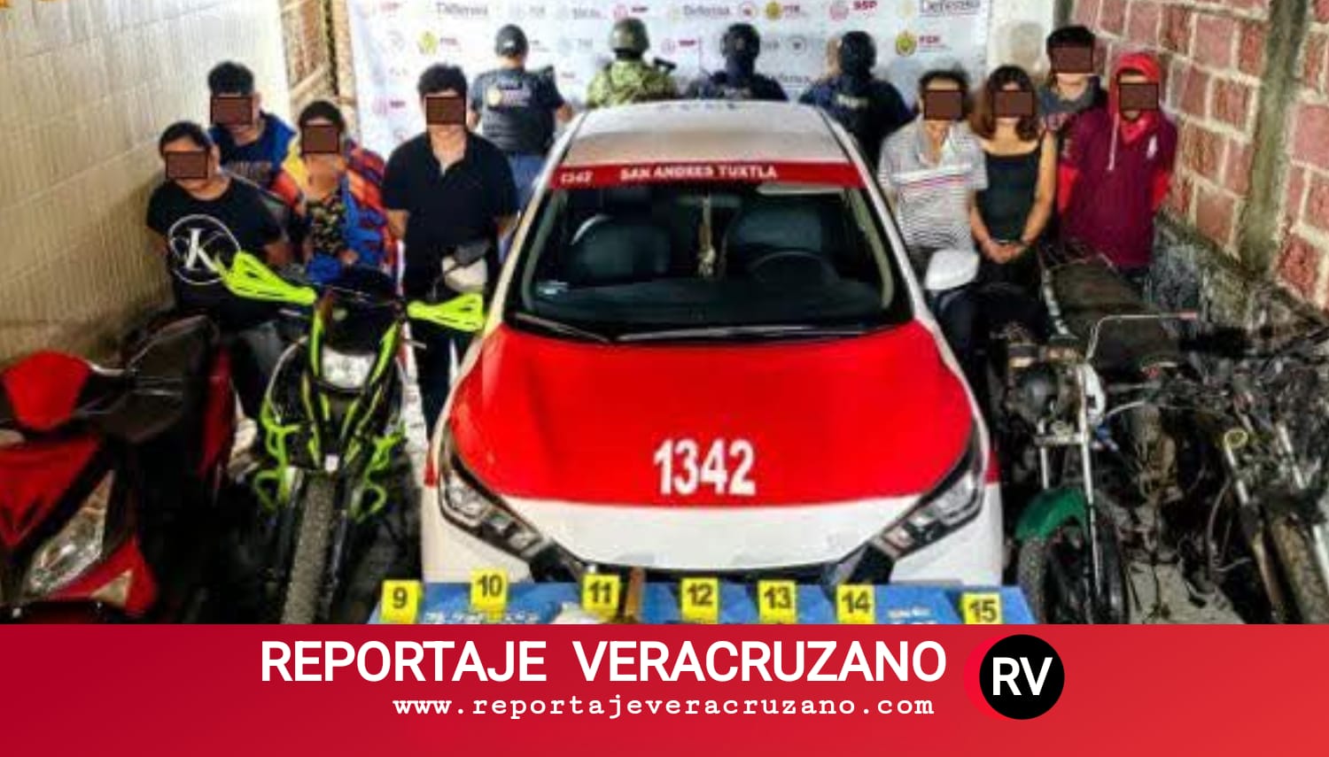 Realizan operativo en San Andrés Tuxtla; ocho detenidos y diversos objetos asegurados