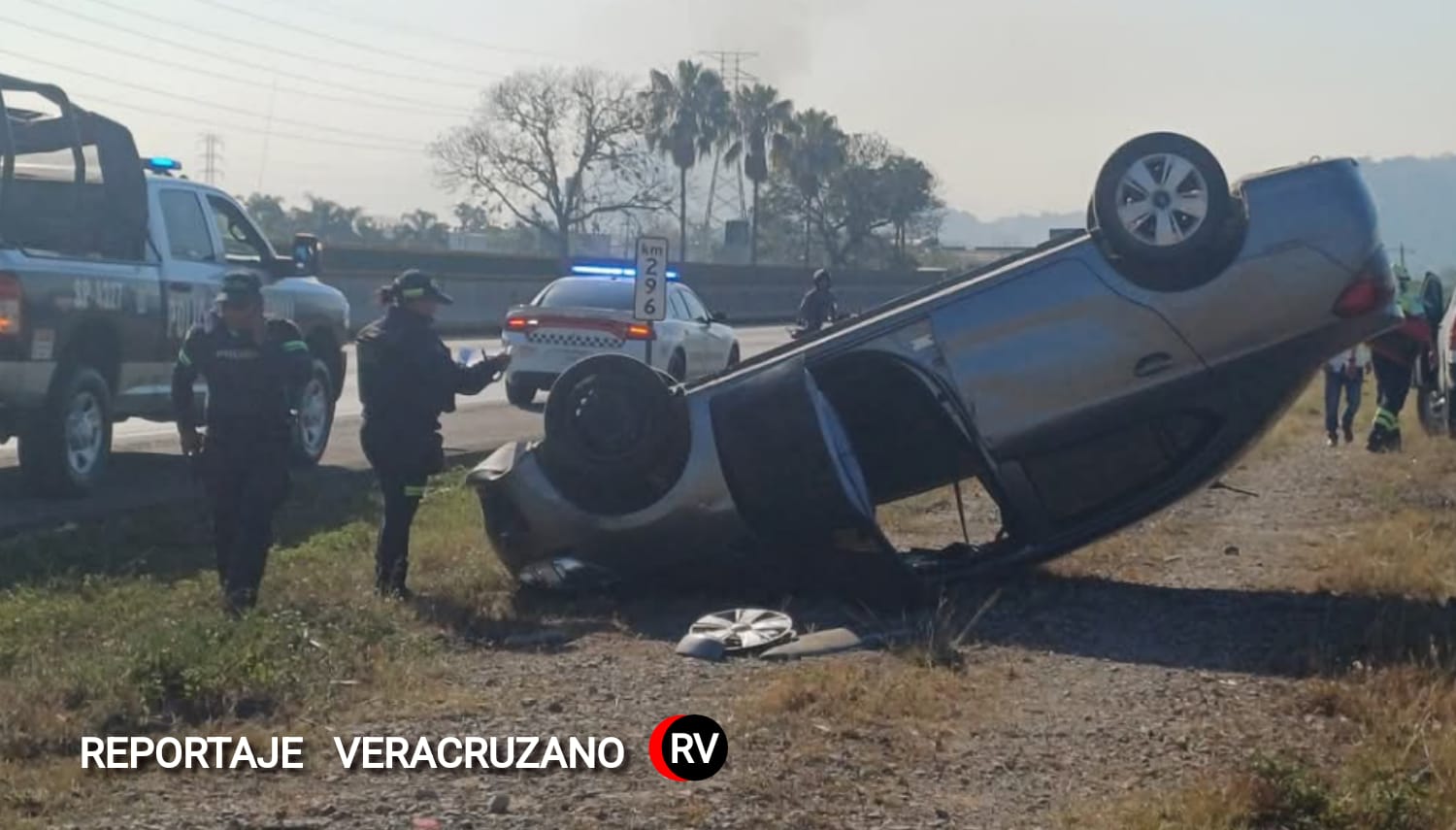 El exceso de velocidad cobra otra víctima vehicular: aparatoso accidente en la autopista Córdoba-Veracruz