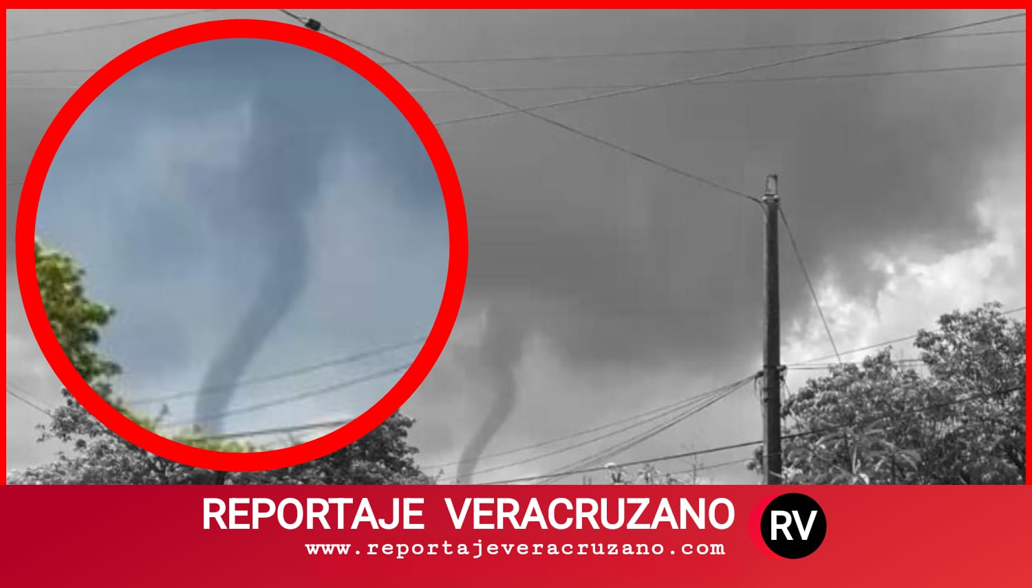 Tornado sorprende a Lerdo de Tejada: fenómeno meteorológico alerta a la población