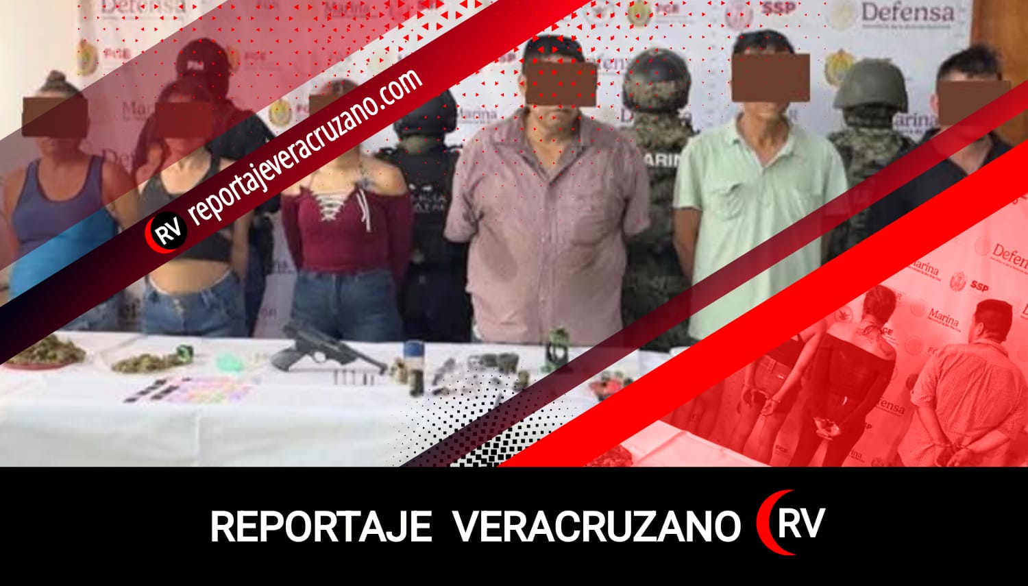 Golpe conjunto al narcomenudeo en Tuxpan: seis detenidos y arsenal asegurado en cateo coordinado