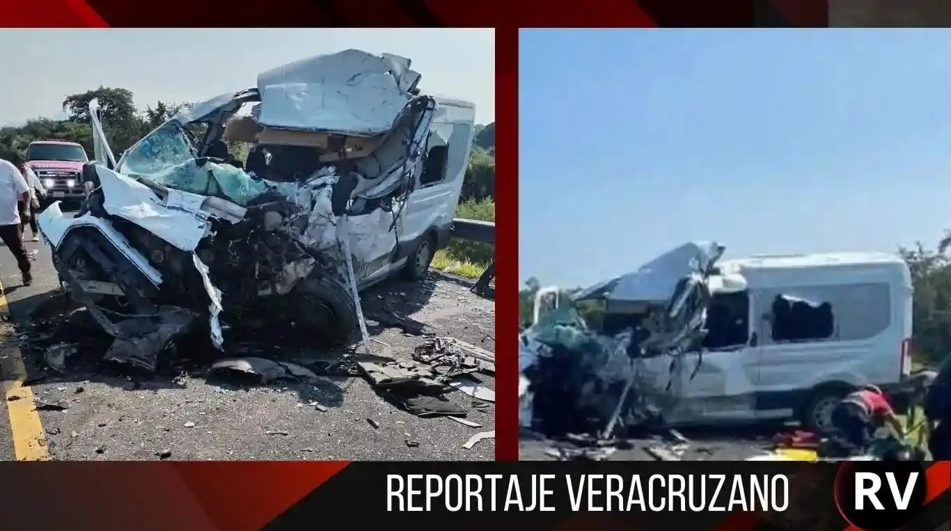 Terrible accidente en Cardel‑Poza Rica: mueren dos morenistas en choque
