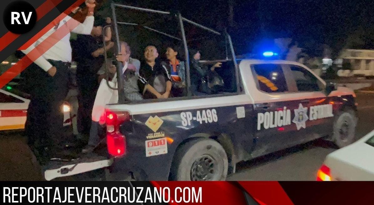 Patrullas de la SSP entran al quite: Trasladan a ciudadanos tras paro de transporte en Veracruz