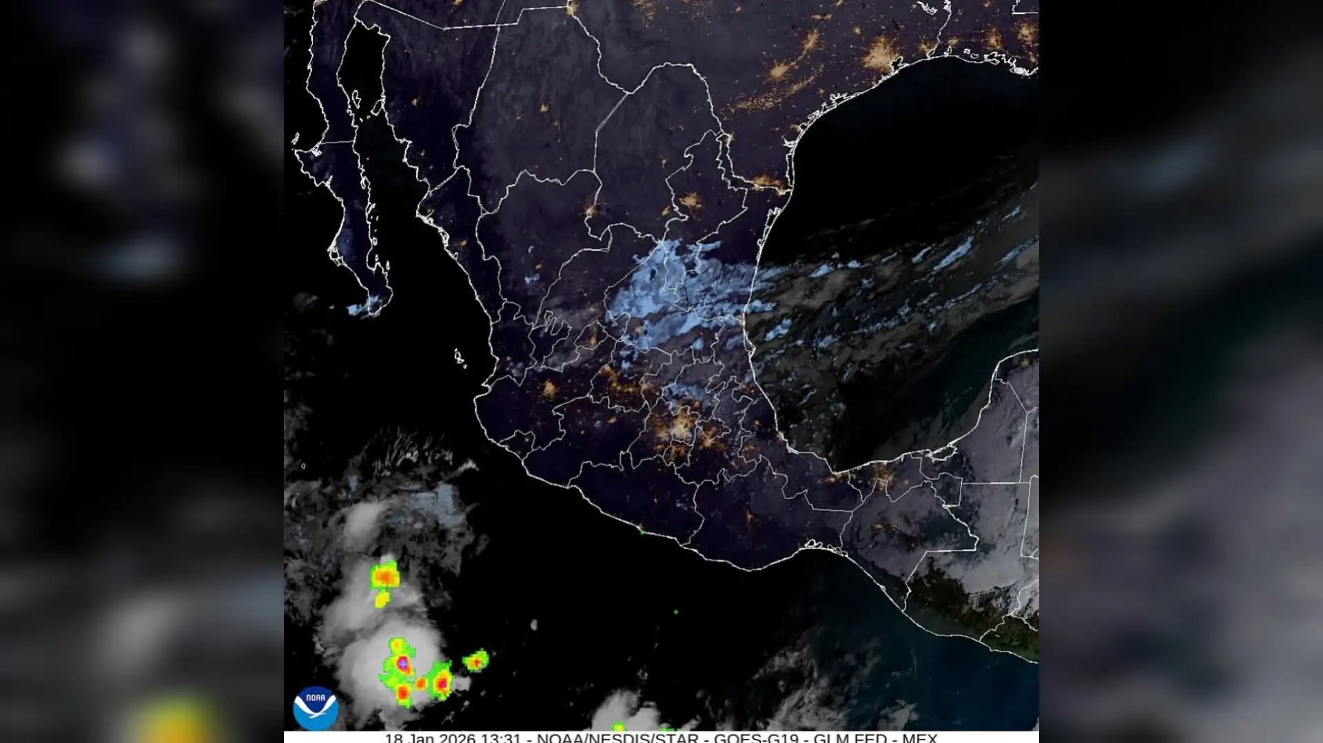 Frente frío 29 mantiene norte, lluvias y bajas temperaturas en Veracruz