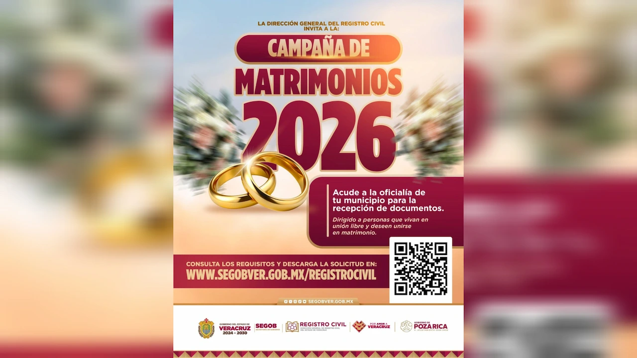 Gobierno de Poza Rica se suma a la Campaña de Matrimonios 2026