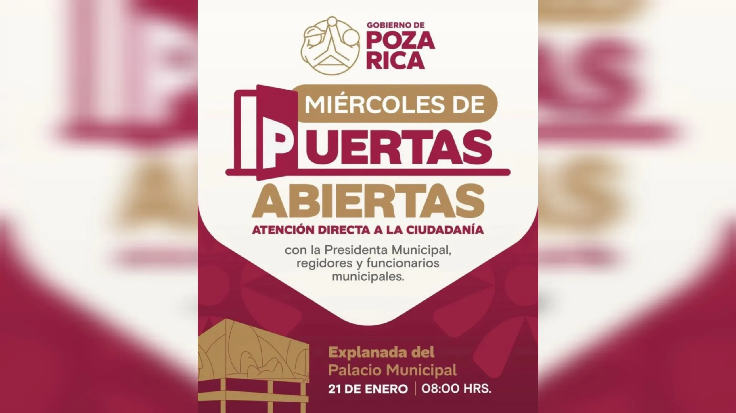 Gobierno de Poza Rica impulsa atención ciudadana con “Miércoles de Puertas Abiertas”