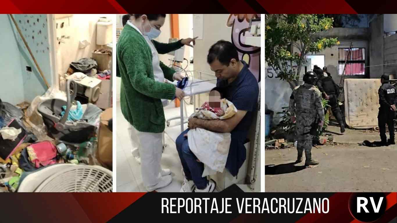 Rescatan a bebé del abandono y la insalubridad en fraccionamiento de Veracruz