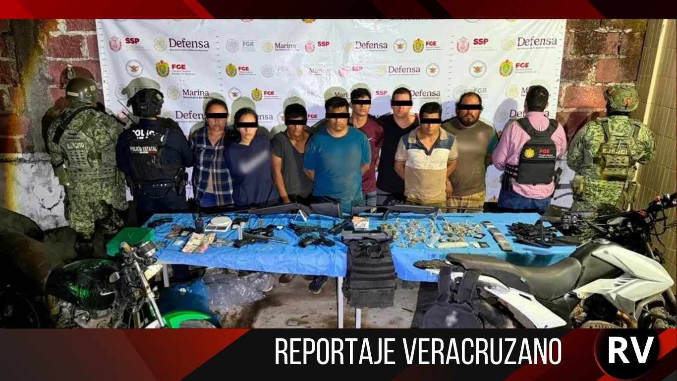 Caen en San Andrés Tuxtla: cateo deja 8 detenidos, armas y drogas