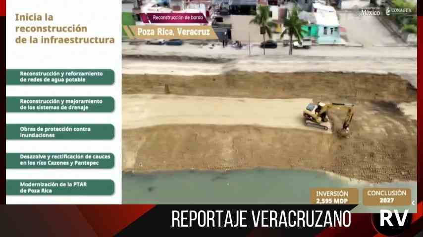 Gobierno federal destina 2,595 mdp a la rehabilitación de Poza Rica y la zona norte de Veracruz