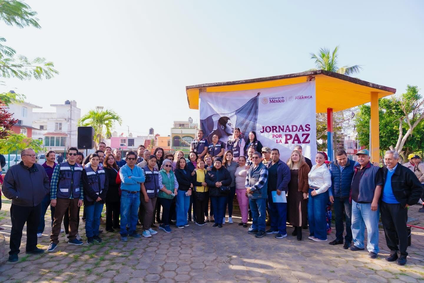 CON TEQUIO Y JORNADAS DE LA PAZ, EL GOBIERNO DE POZA RICA RECUPERA ESPACIOS PÚBLICOS