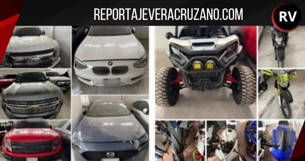 Aseguran 11 vehículos y droga tras operativo en Medellín de Bravo