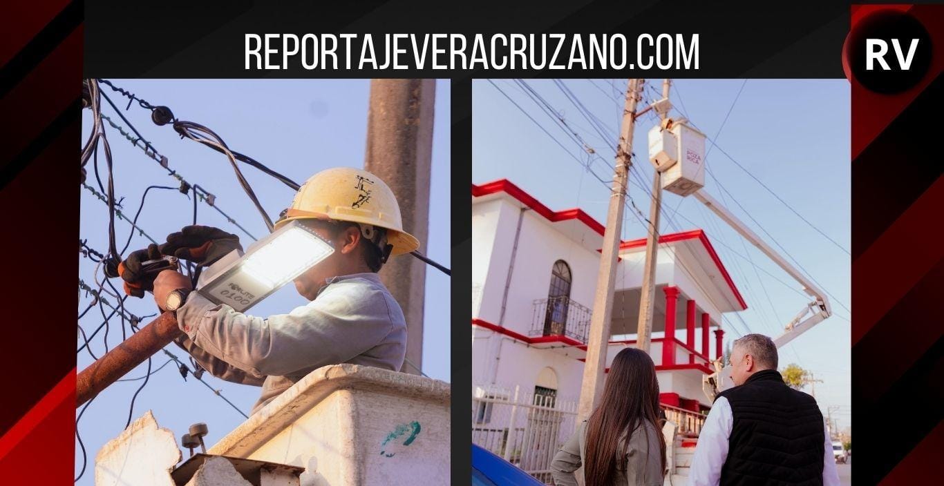 Gobierno de Poza Rica continúa rescatando espacios urbanos con luminarias