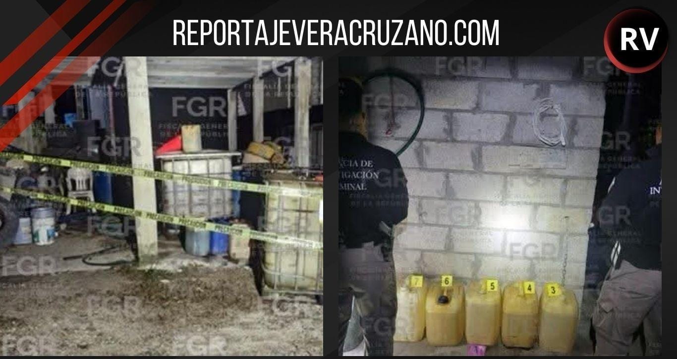 Aseguran más de 4 mil litros de hidrocarburo tras cateos en Tuxpan y Moloacán