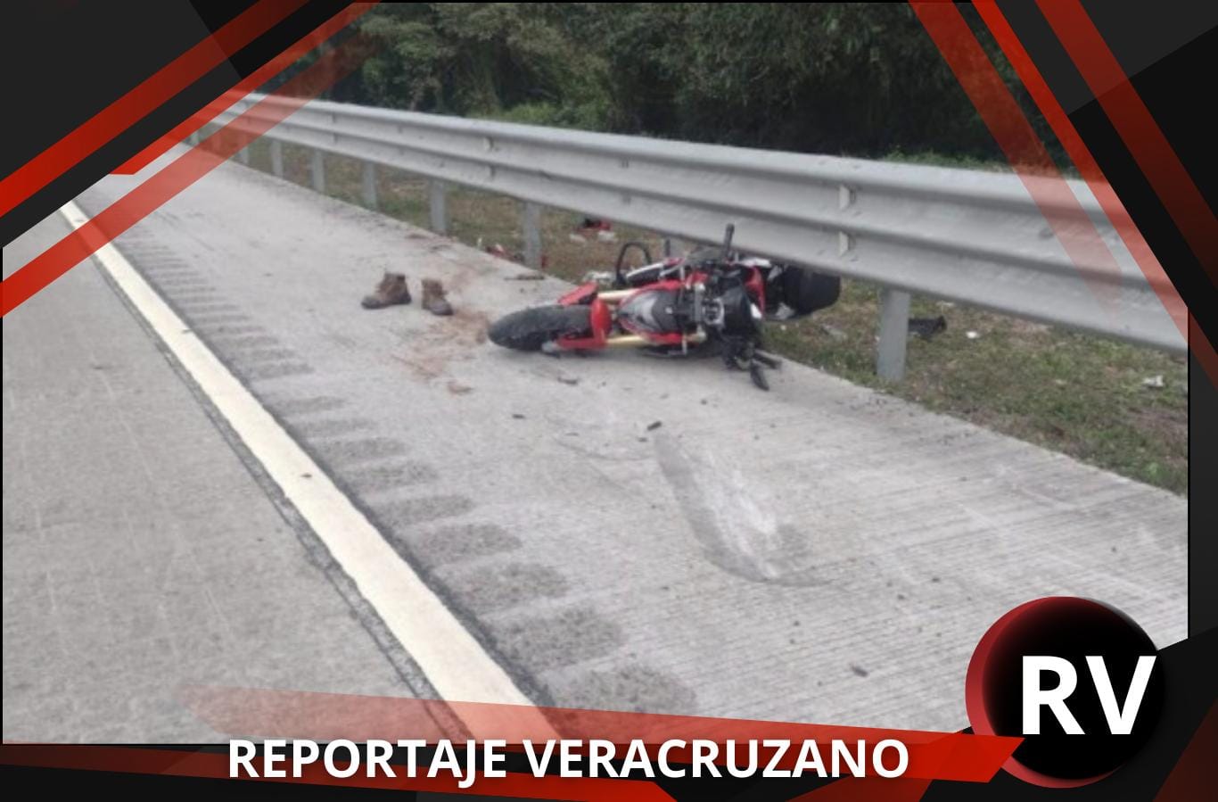 Motociclista pierde la pierna en accidente en la autopista Córdoba–Veracruz
