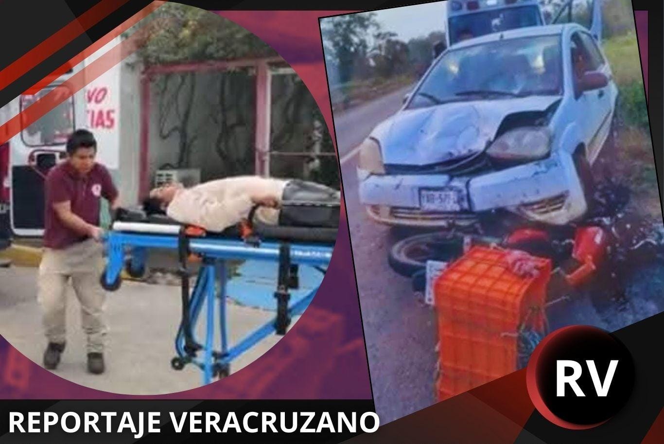 Conductor en presunto estado inconveniente provoca choque frontal y deja tres heridos graves en la Costera del Golfo