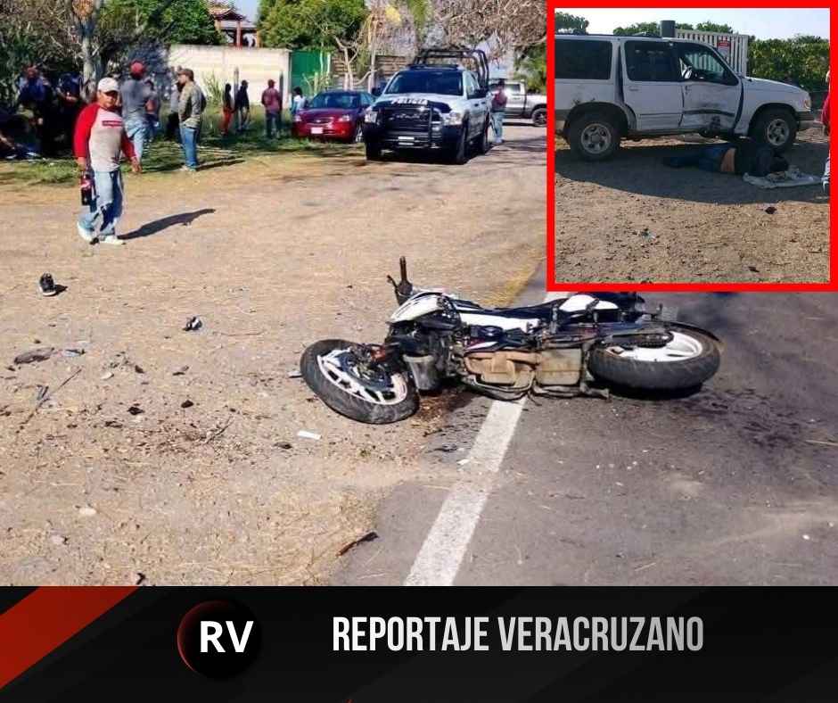 Tragedia en la carretera Fortín–Conejos: Fallece instructor del Conafe en accidente de motocicleta