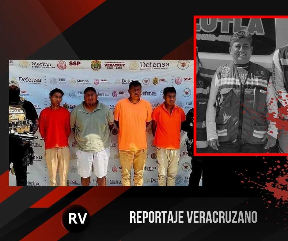 Detienen a cuatro presuntos implicados en el homicidio de integrante de Protección Civil en Tecolutla