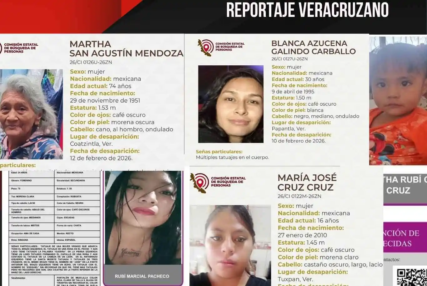 Alertan por desaparición de seis mujeres en la zona norte durante febrero