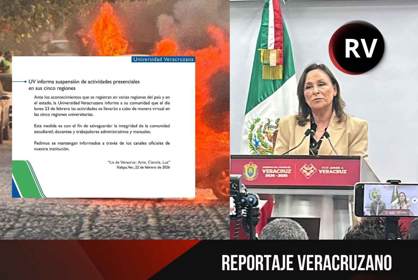 Califica Rocío Nahle como «un error» la suspensión de actividades en la Universidad Veracruzana