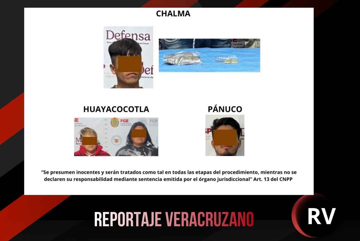 Operativos de cateo en zona norte de Veracruz: Cuatro detenidos y aseguramiento de narcóticos