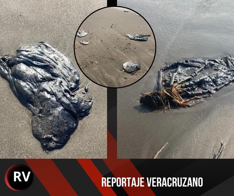 Llega hidrocarburo a playas de Boca del Río; alertan por manchas de chapopote