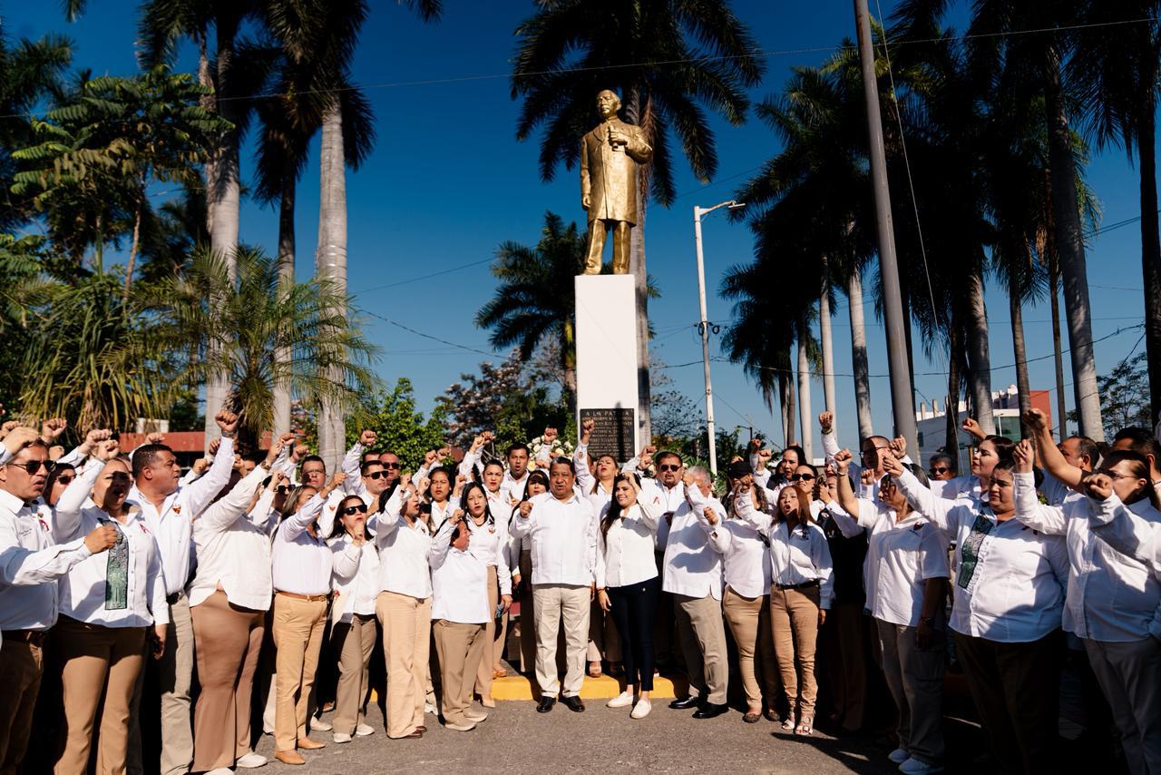 Poza Rica rinde tributo a Juárez: memoria, poder y discurso en el corazón cívico de la ciudad