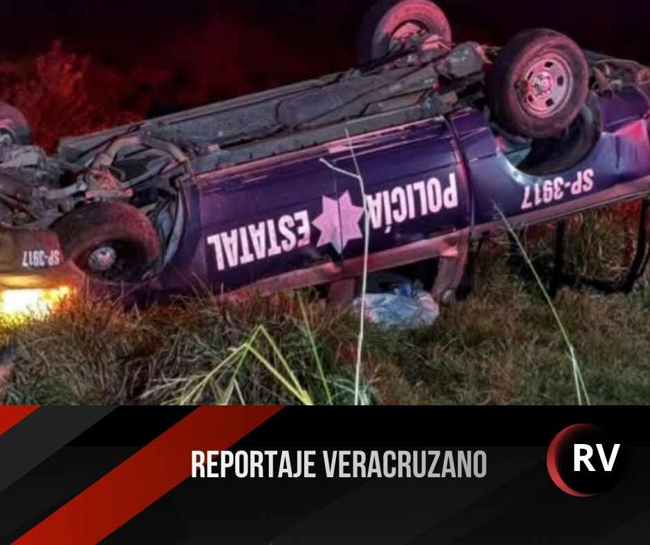 Jornada de violencia y accidentes en el norte de Veracruz: Vuelca patrulla con marinos y policías