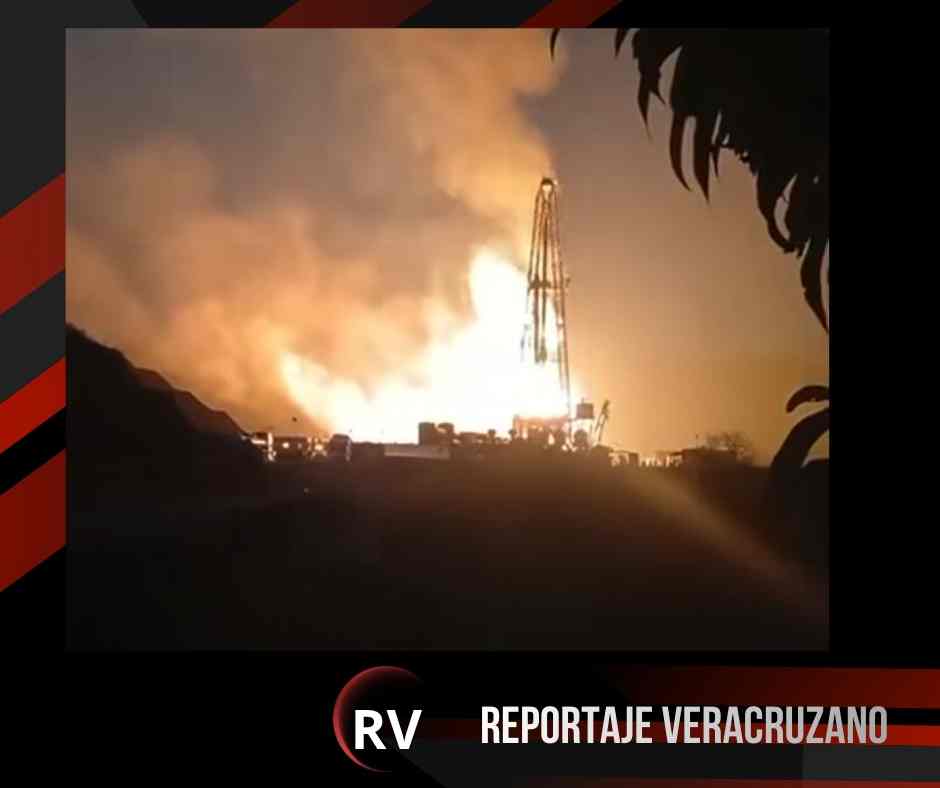 Explosión en pozo petrolero Krem moviliza a cuerpos de emergencia en Las Choapas