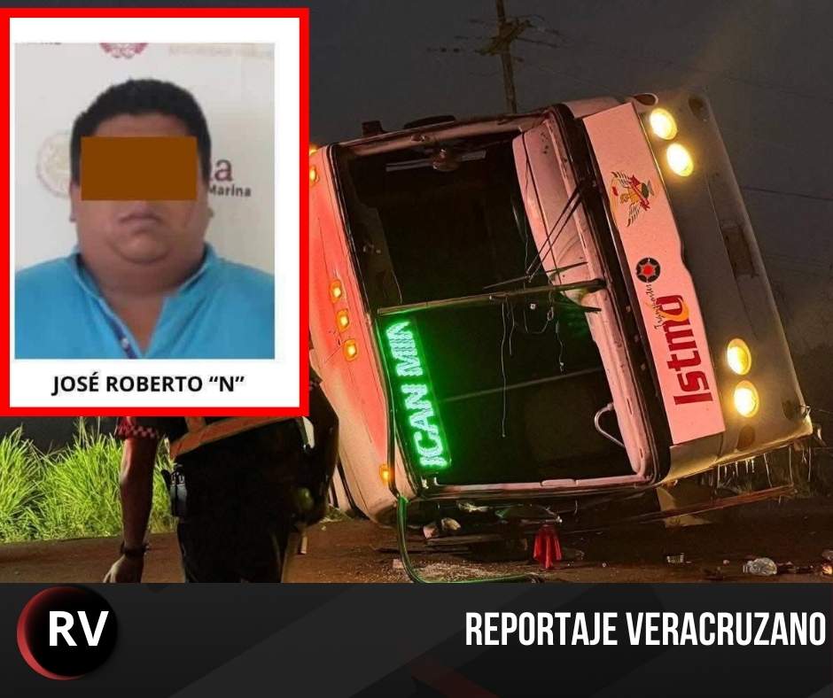 Prisión preventiva para chofer de autobús tras tragedia en Alvarado donde murieron madre e hija