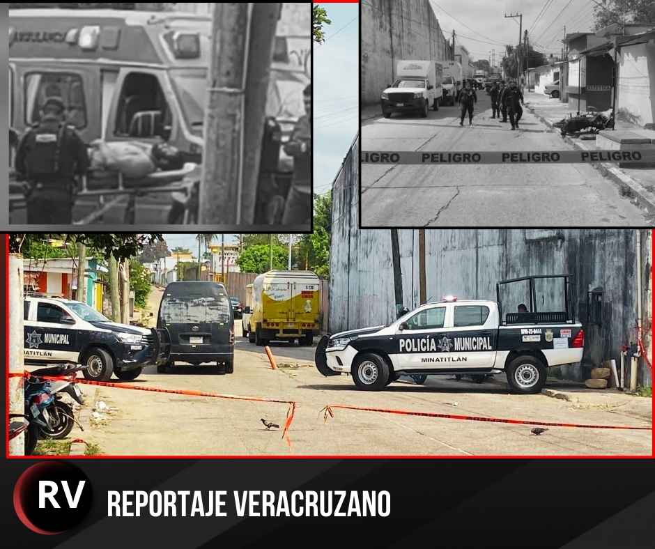 Ataque armado en Minatitlán deja dos heridos; sicarios logran escapar tras persecución