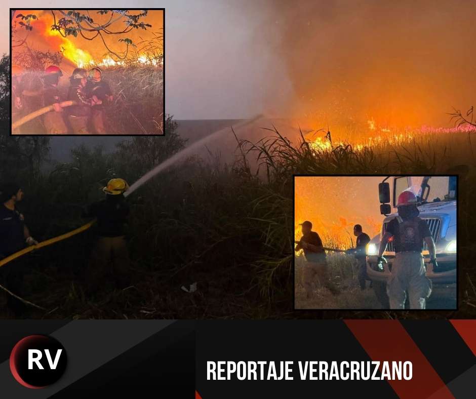 Cierre vial de ocho horas en la carretera Coatzacoalcos–Minatitlán por incendio en Las Matas