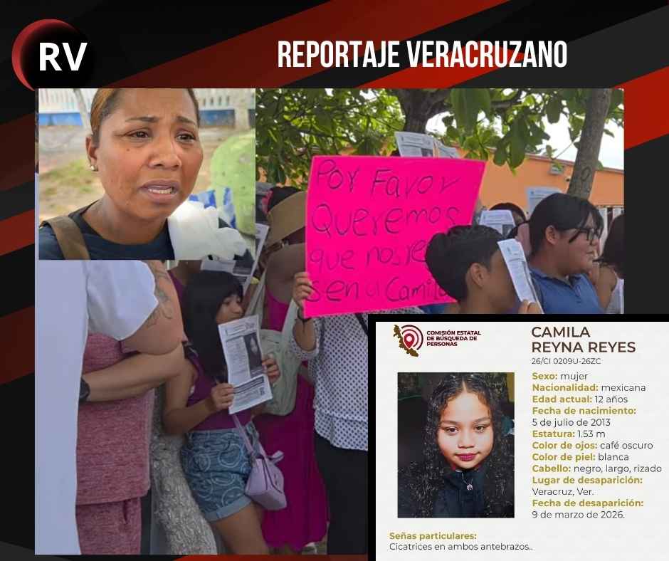 Manifestación en secundaria de Veracruz: Familiares exigen localización de menor desaparecida