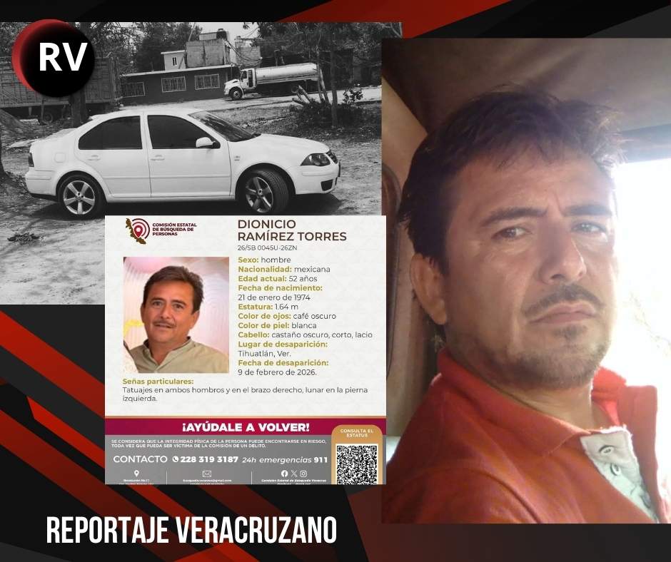 31 días sin saber de él: buscan a Dionicio Ramírez Torres desaparecido en Tihuatlán