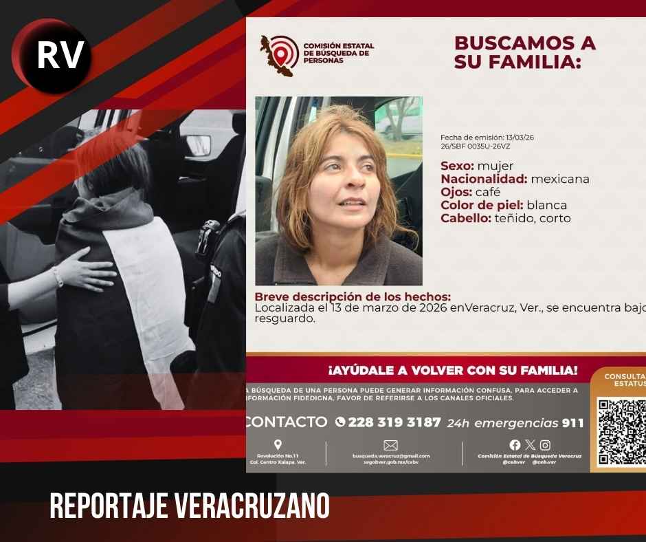 Localizan a mujer en situación de vulnerabilidad en la avenida Cuauhtémoc de Veracruz