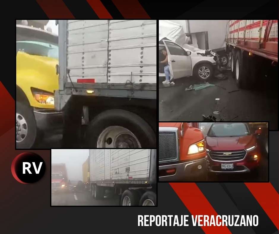 Densa neblina provoca carambola y múltiples accidentes en las Cumbres de Maltrata