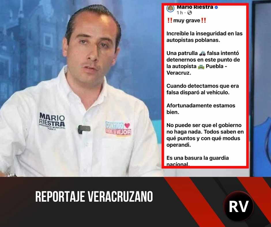 Comando en patrulla clonada dispara contra camioneta de Mario Riestra, dirigente del PAN