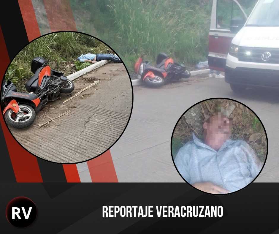 Fallece motociclista tras sufrir accidente en la localidad de Zapoapita, Fortín
